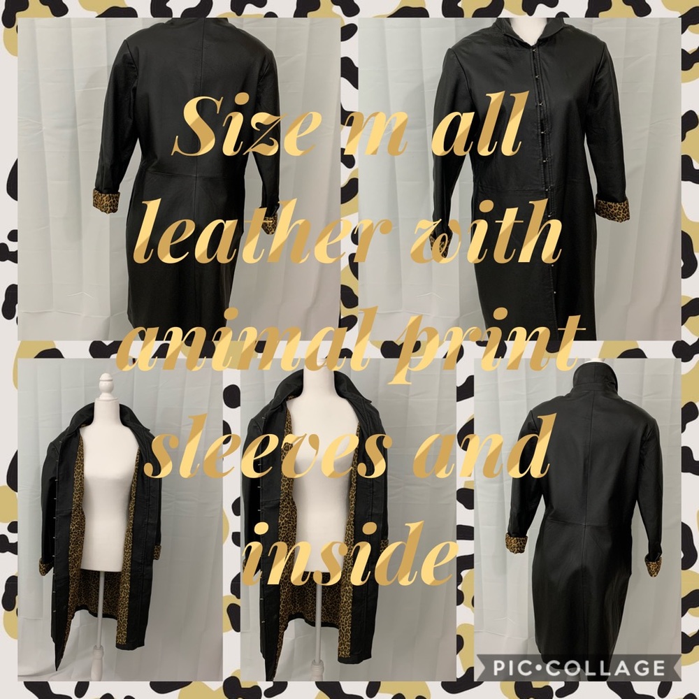 Long leather coat